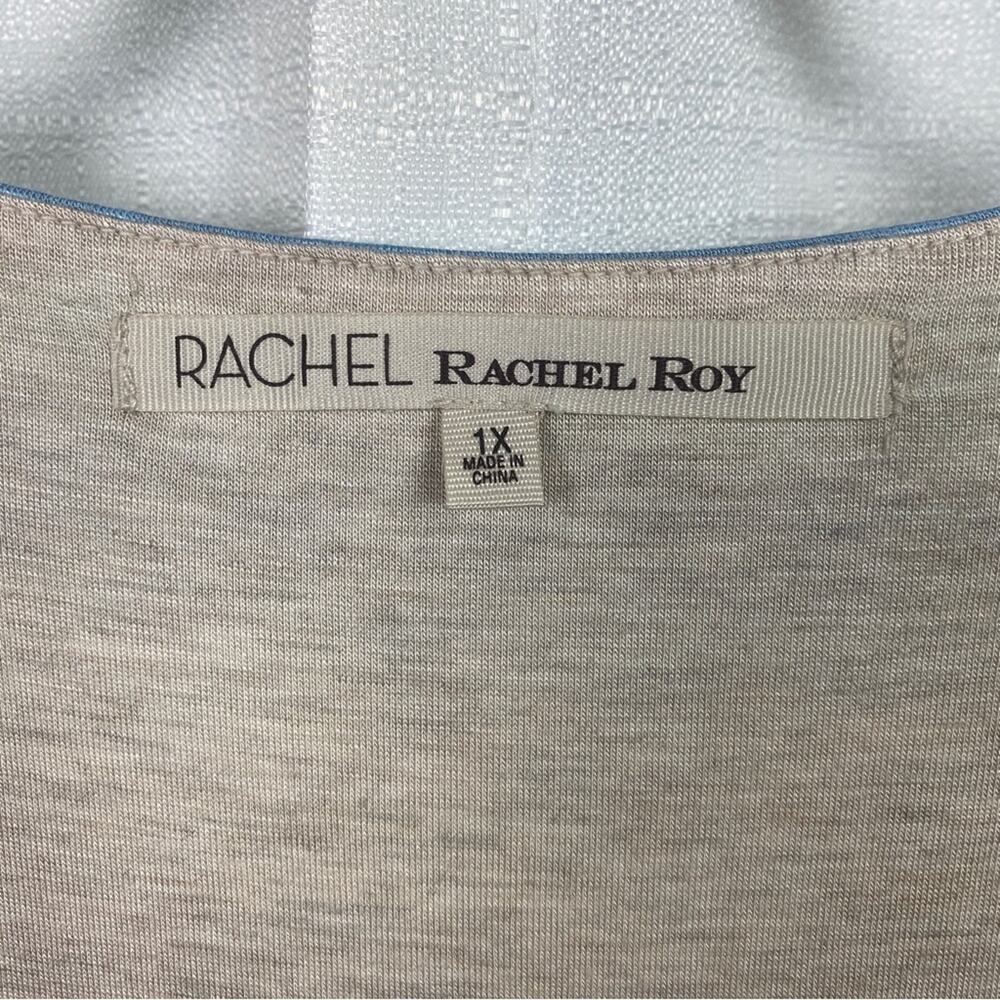 Rachel Rachel Roy April Navy Combo Striped Hem Tie Dress Sz.1X NWT - Picture 8 of 16
